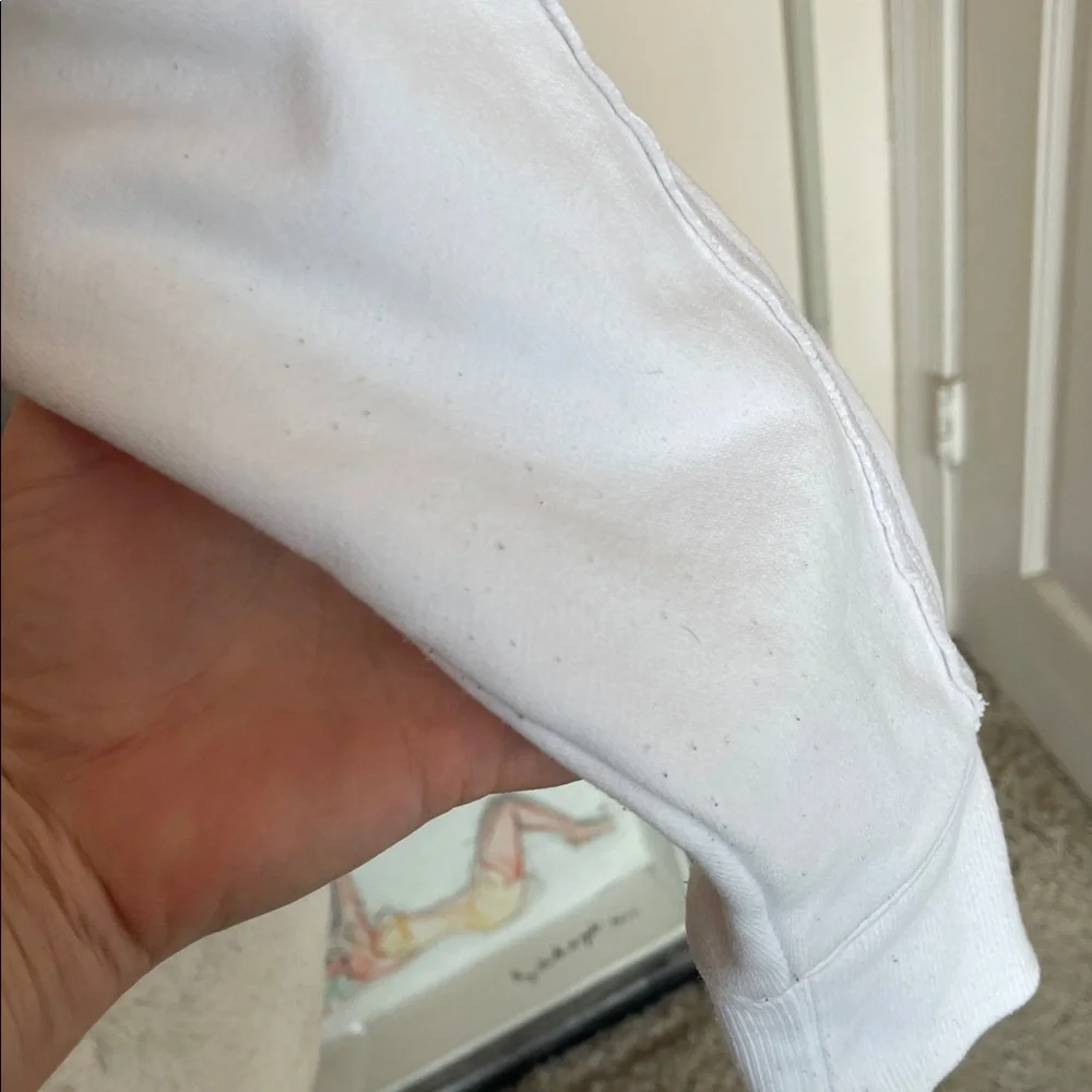 LG White Hoodie with Black Drawstrings - Picture 7 of 12